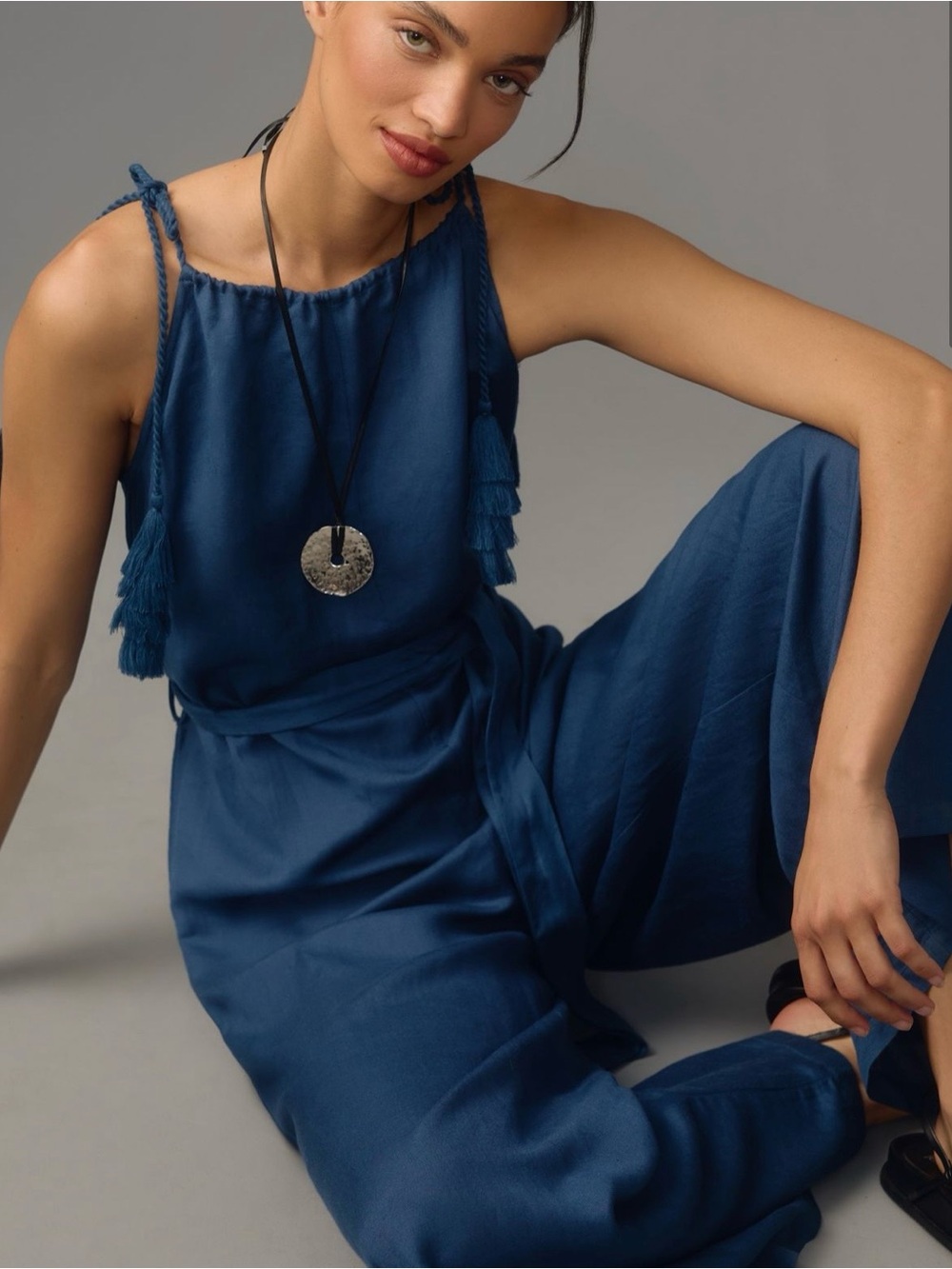 Anthropology’s Corey Lynn Calter sleeveless linen jumpsuit